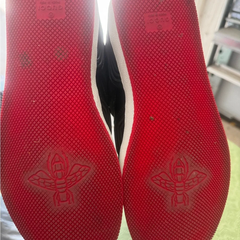 Gucci High-Top Sneakers - Black and Red “Basket” - Picture 5 of 6